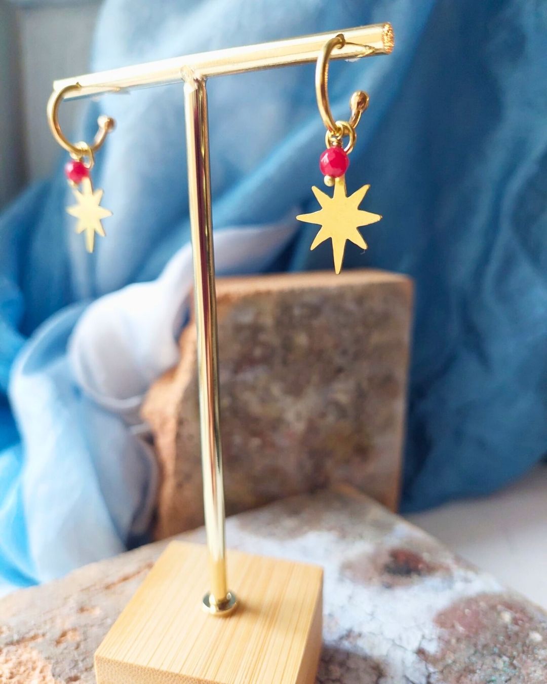 Orecchini STELLA rosso