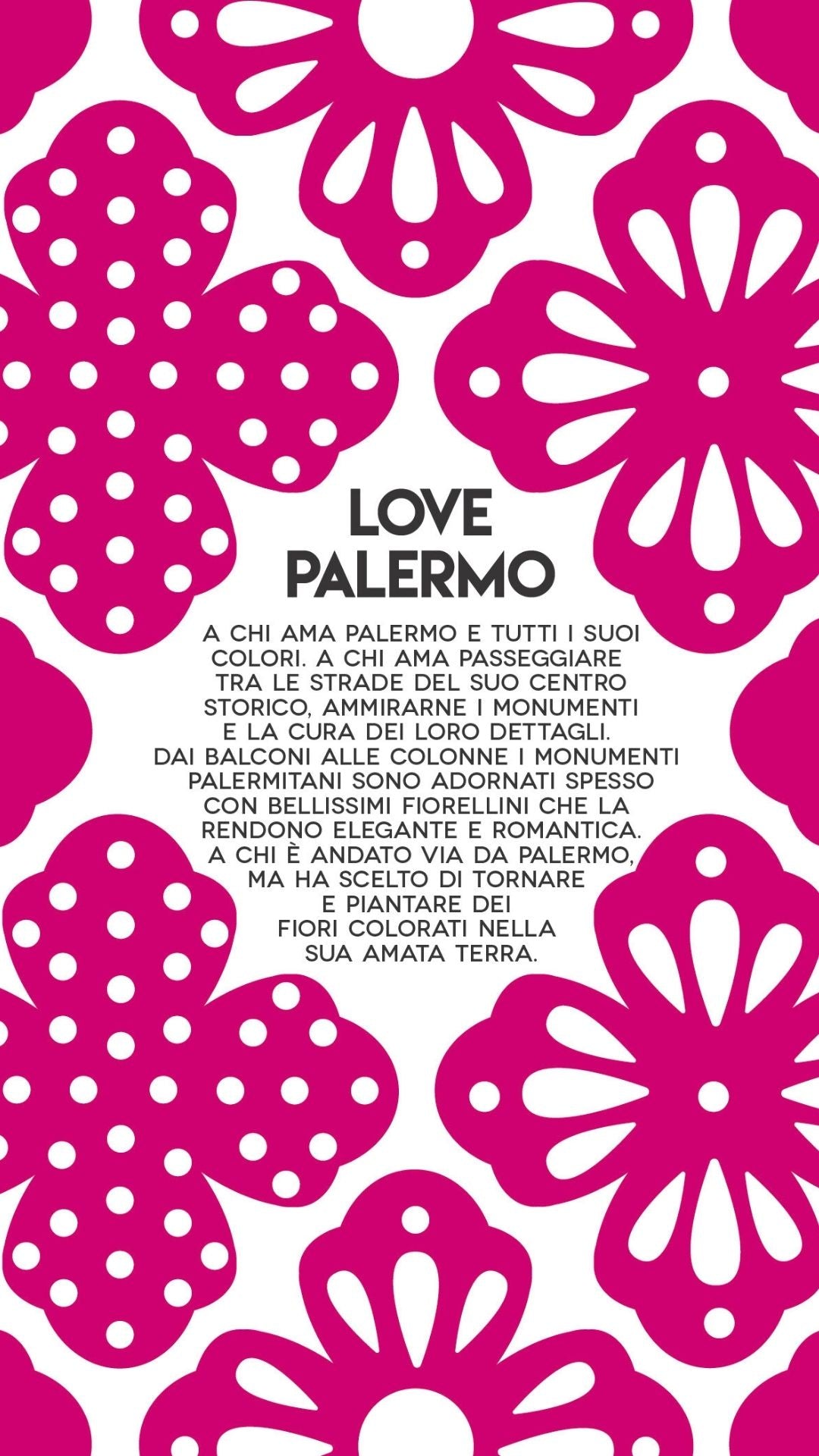 Orecchini pendenti LOVE PALERMO fucsia