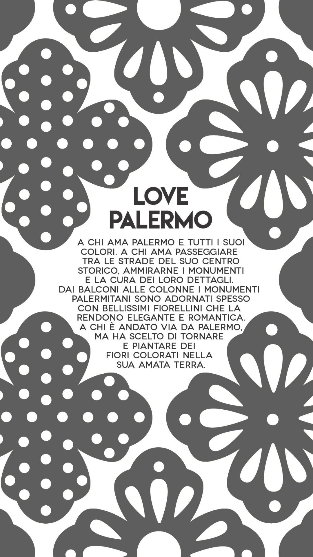 Orecchini al lobo LOVE PALERMO nero
