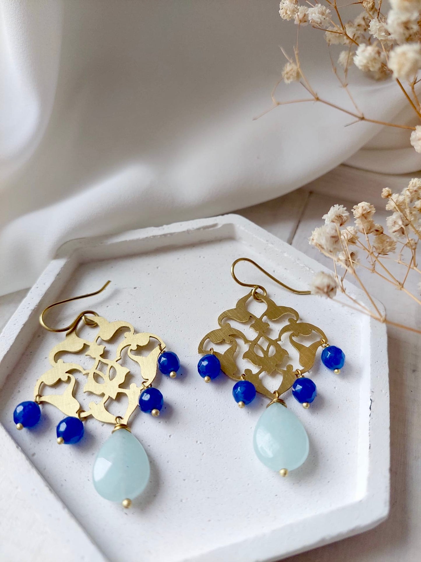 Orecchini Giulia Portalupi Florio blu