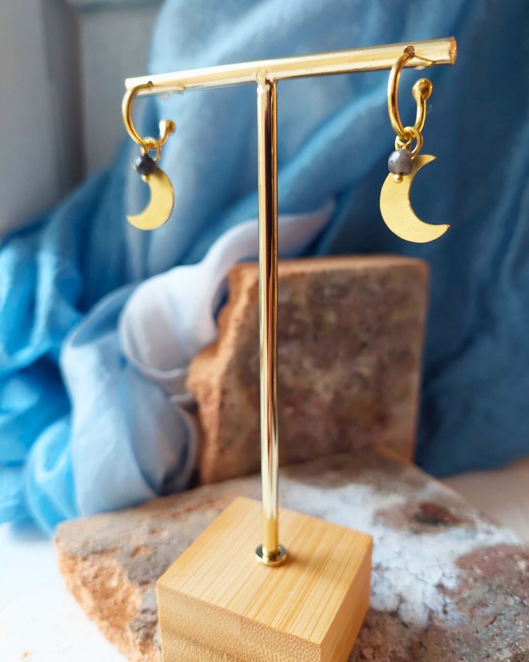 Orecchini LUNA grigio