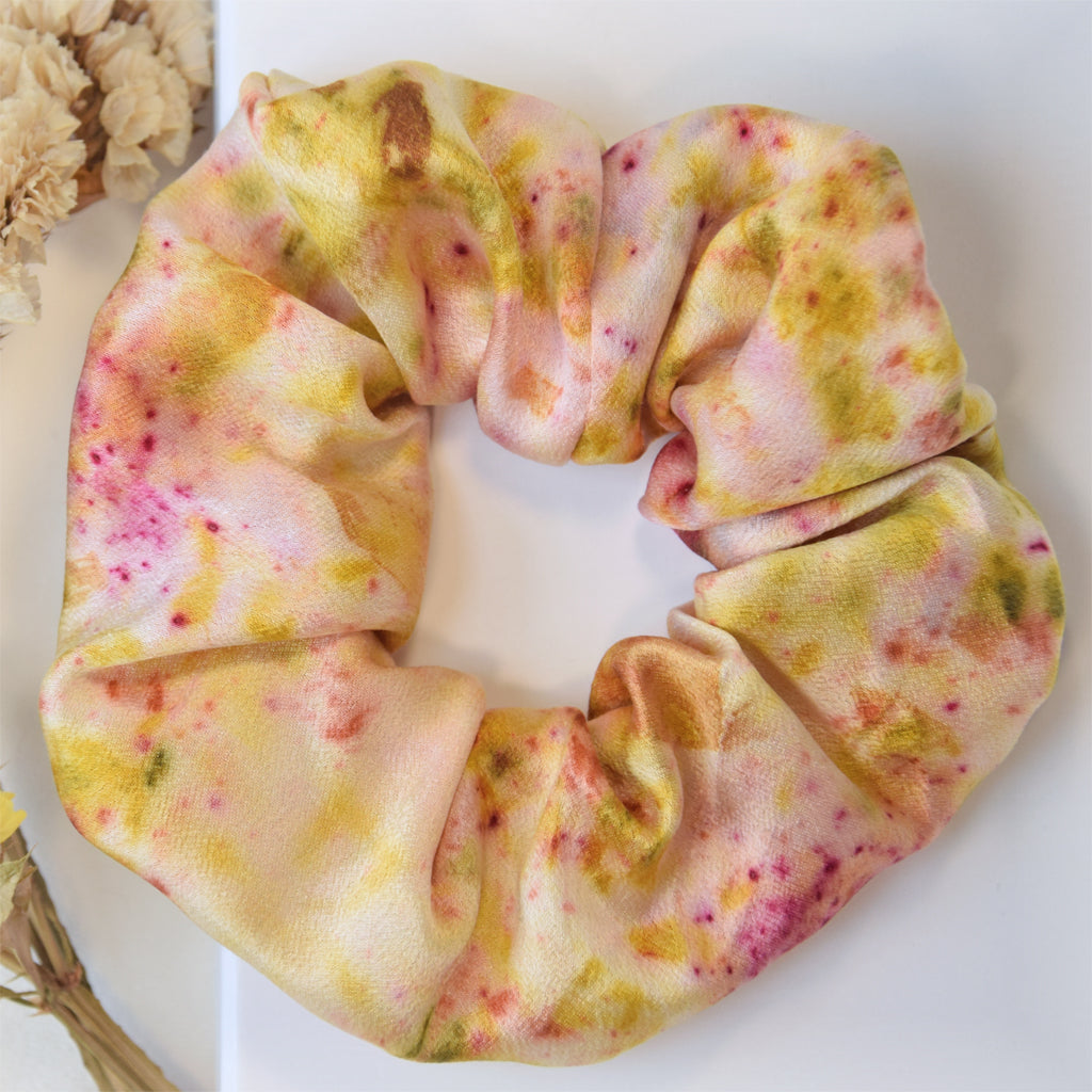 Scrunchies in Seta tinte dorate