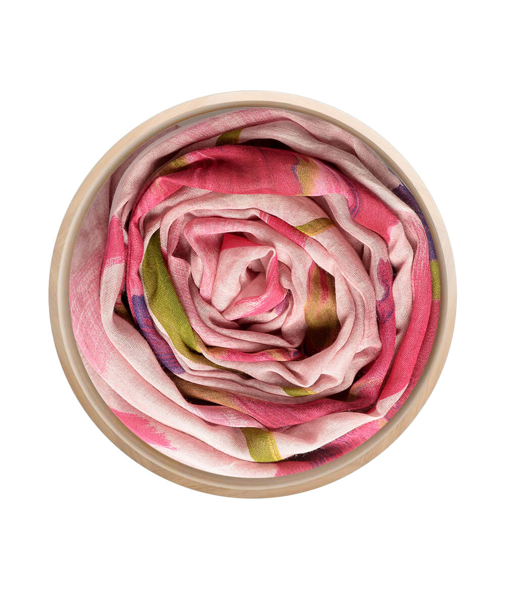 Foulard in Bambù DALì rosa antico