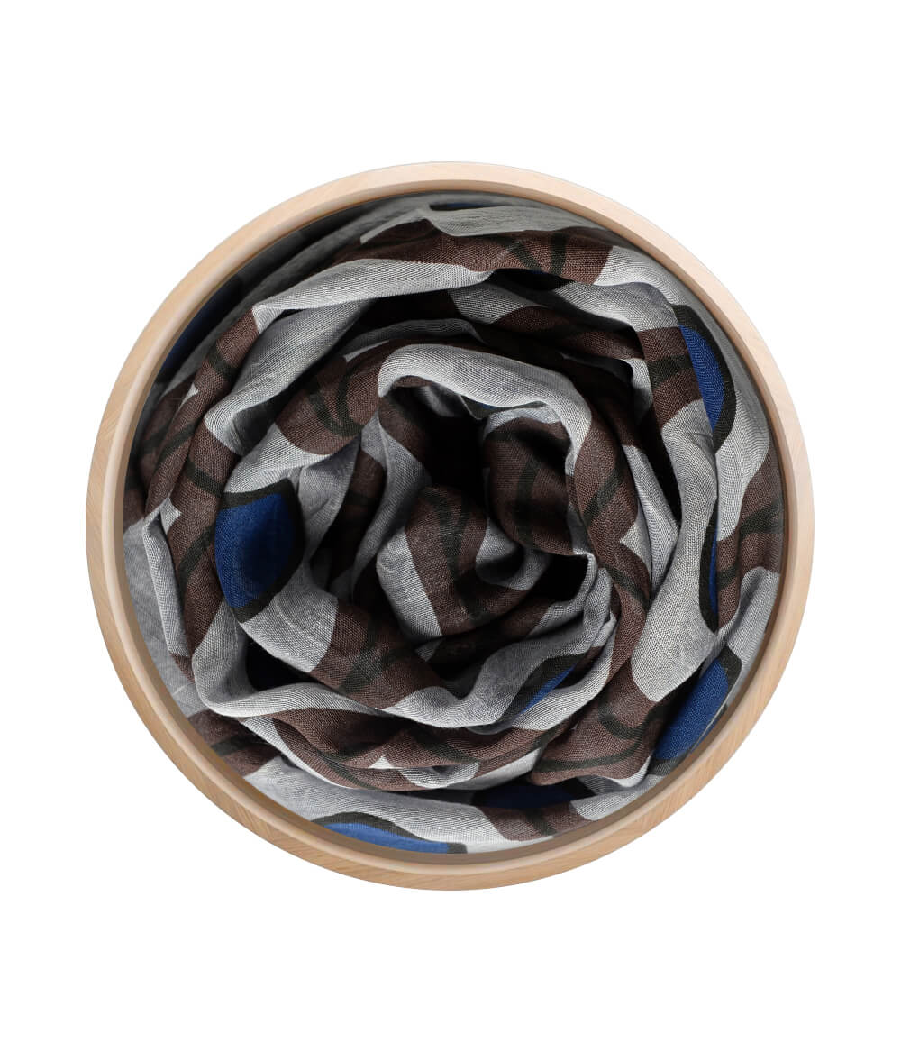 Foulard in Bambù ESCHER antracite