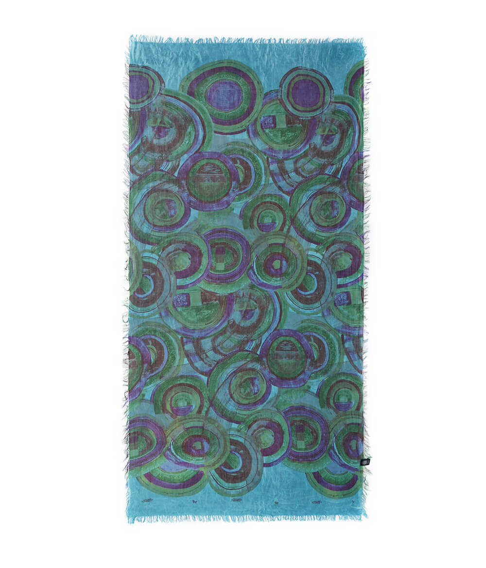 Foulard in Bambù KANDINSKY azzurro