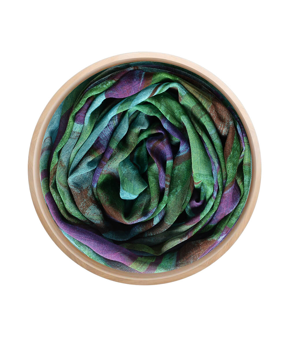 Foulard in Bambù KANDINSKY azzurro