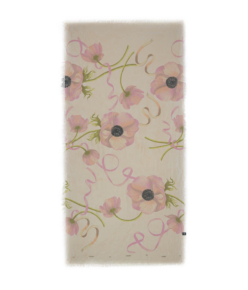 Foulard in Bambù O' KEEFFE rosa pesca