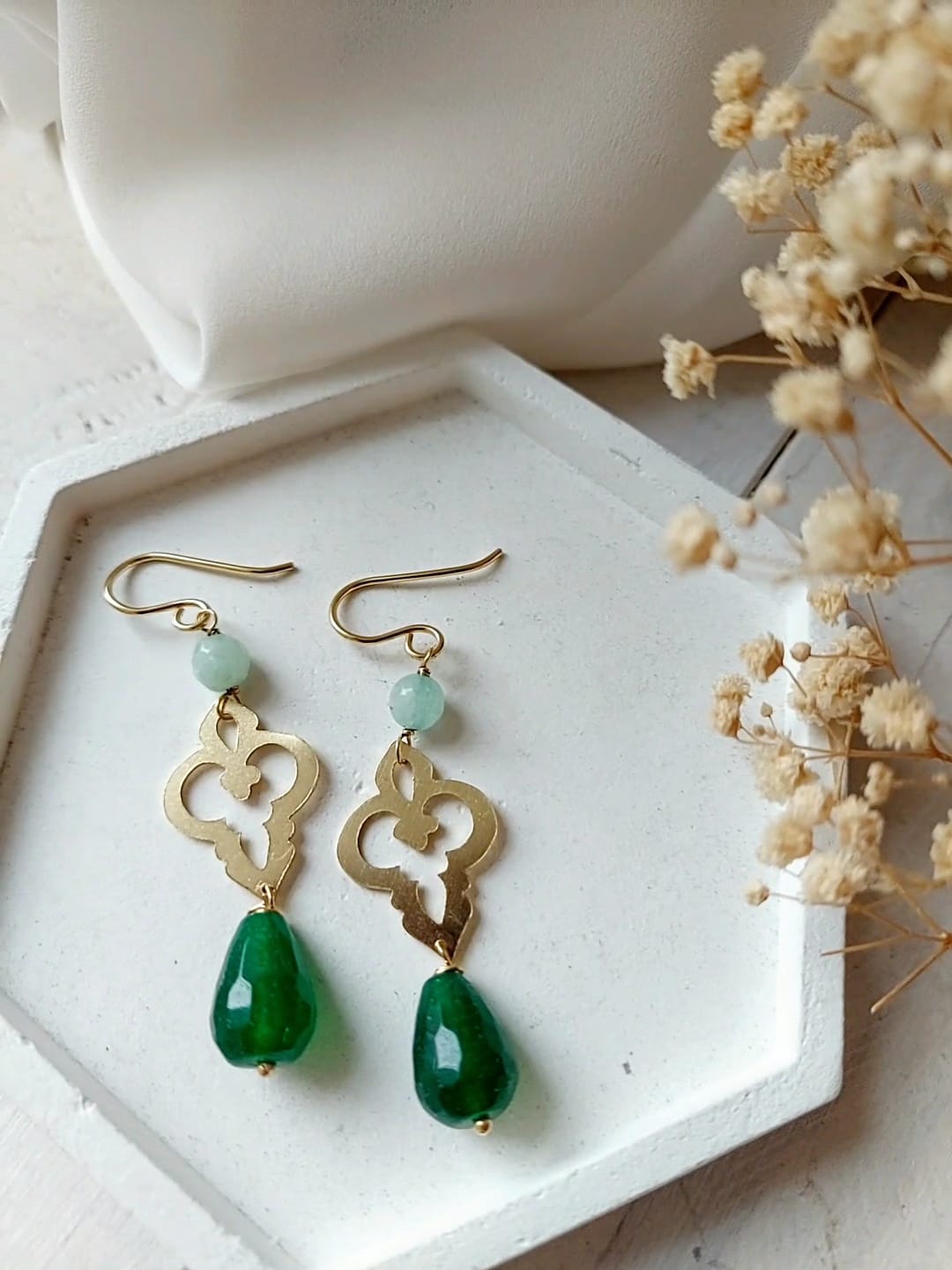 Orecchini Giuseppina Florio verde