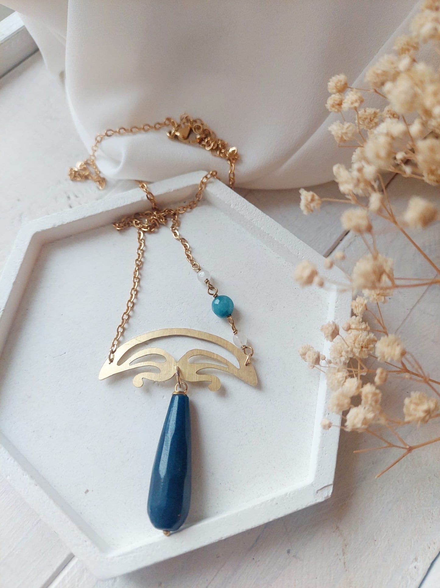 Collana Franca Florio blu