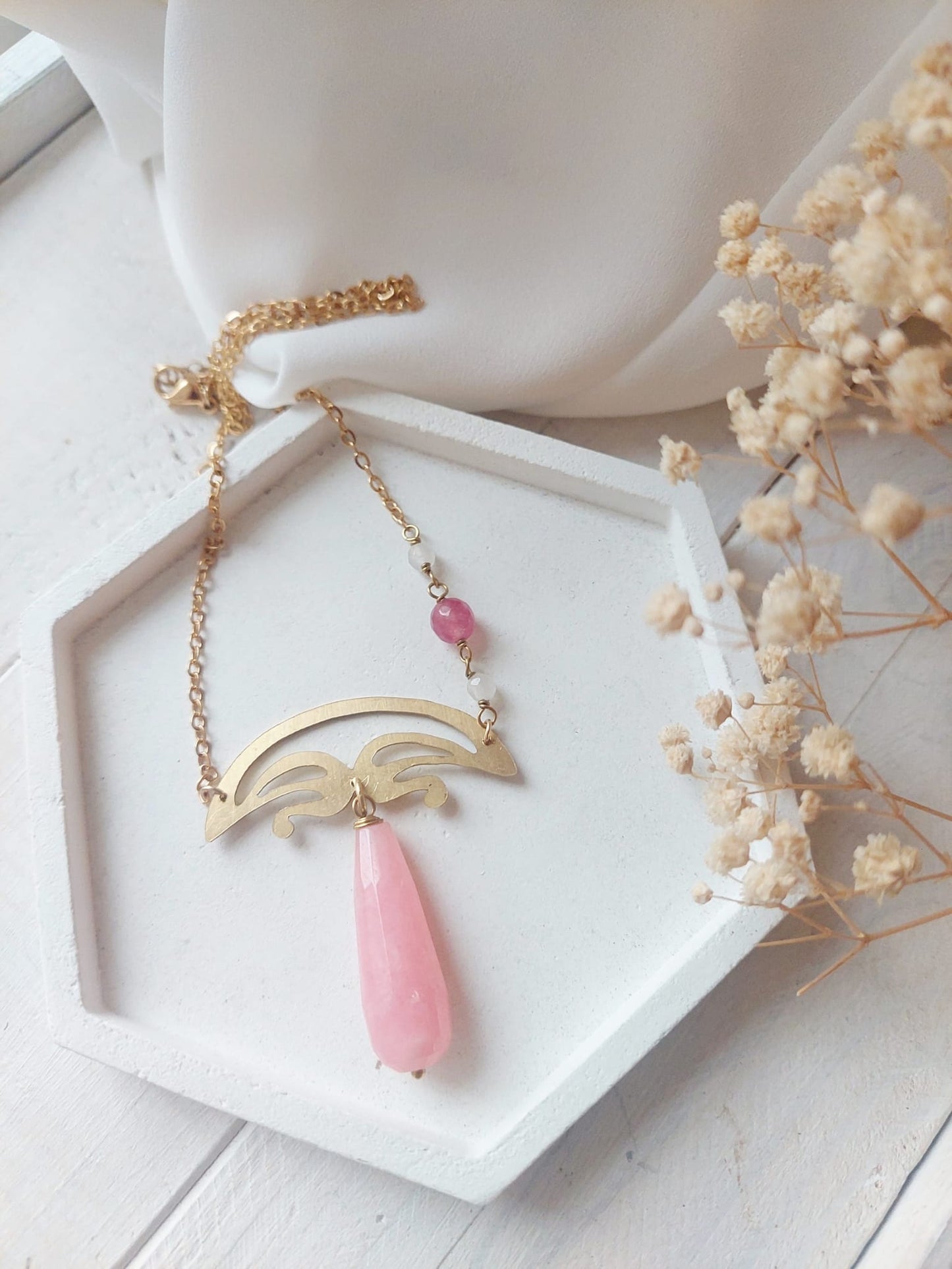 Collana Franca Florio rosa