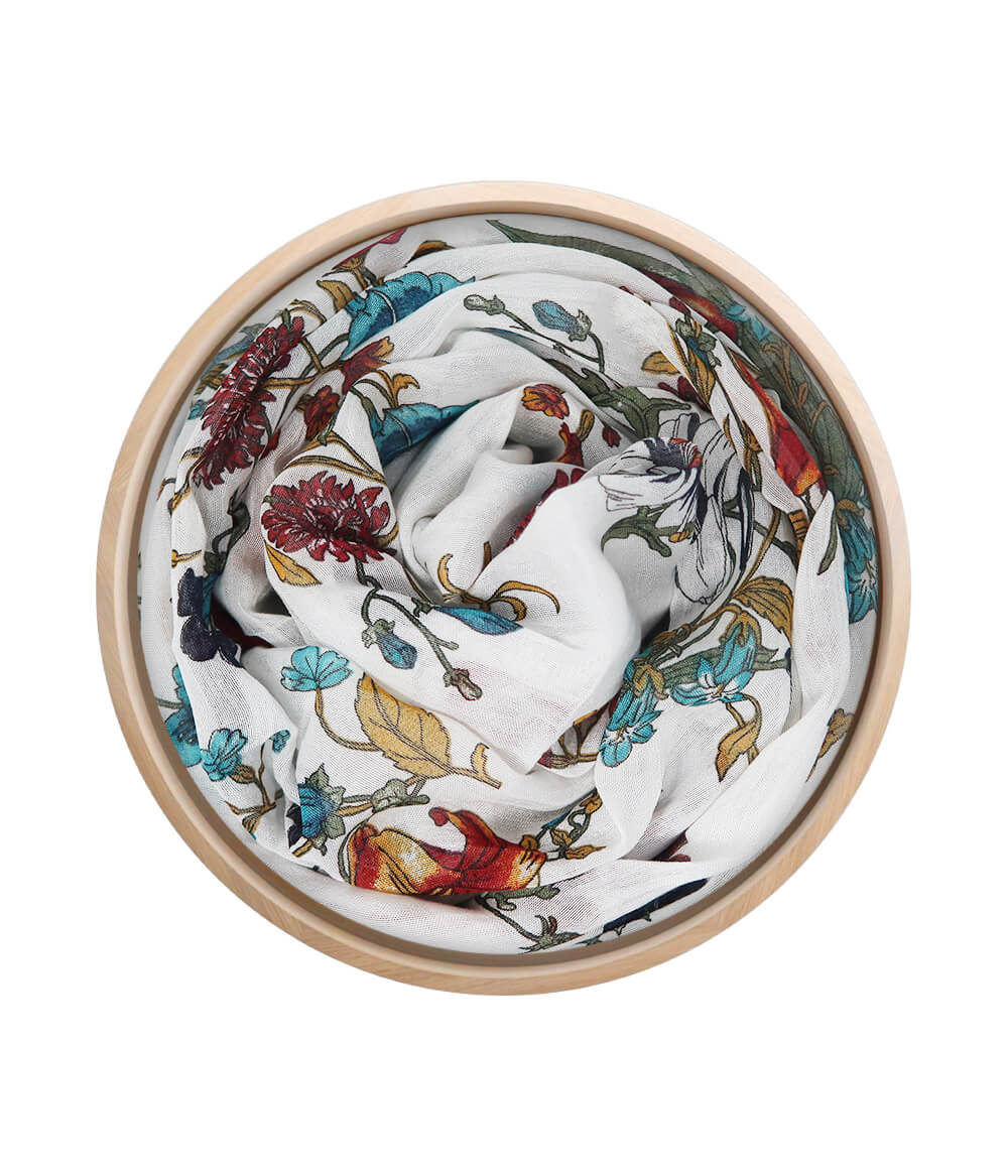 Foulard in Bambù BOTTICELLI bianco