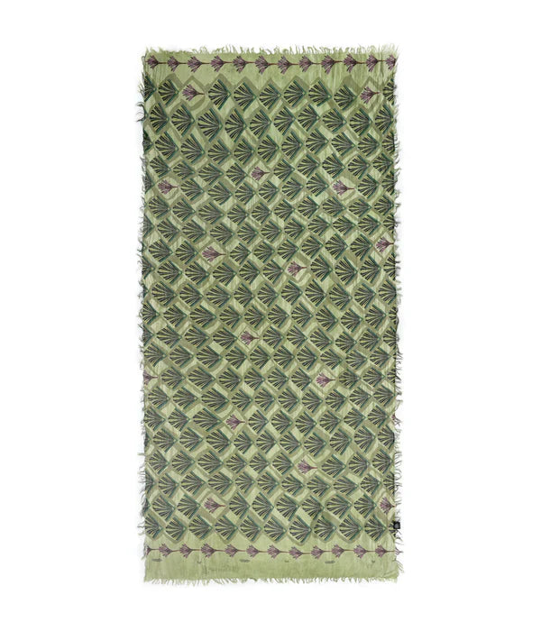 Foulard in Bambù ERTE' verde oliva