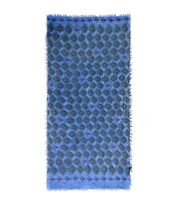 Foulard in Bambù ERTE' blu indaco
