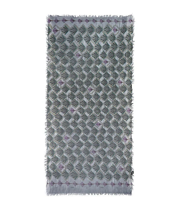 Foulard in Bambù ERTE' grigio fumo