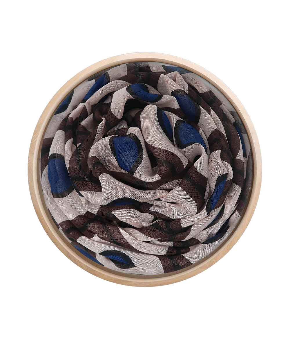 Foulard in Bambù ESCHER Nocciola