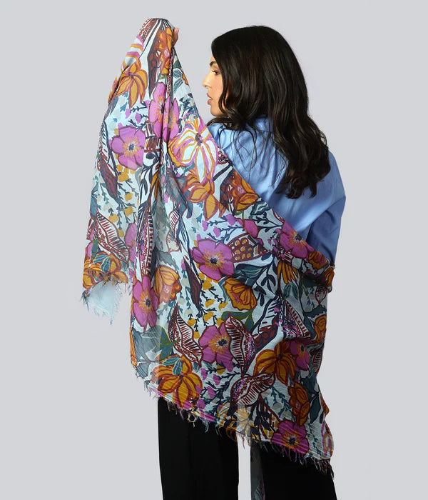 Foulard in Bambù GAUGUIN azzurro