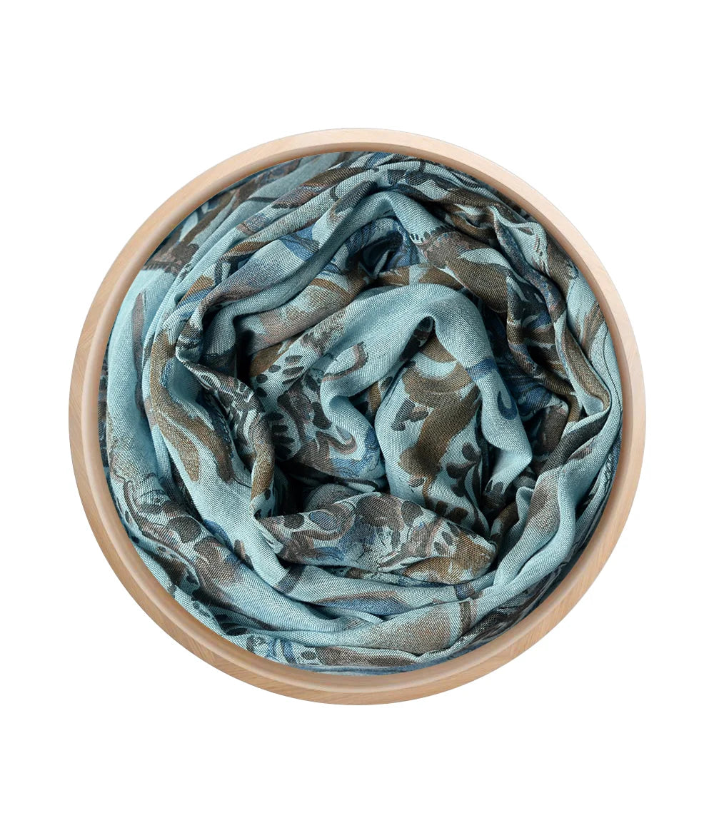 Foulard in Bambù GOYA azzurro