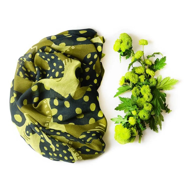 Foulard in Bambù HARING Verde Acido
