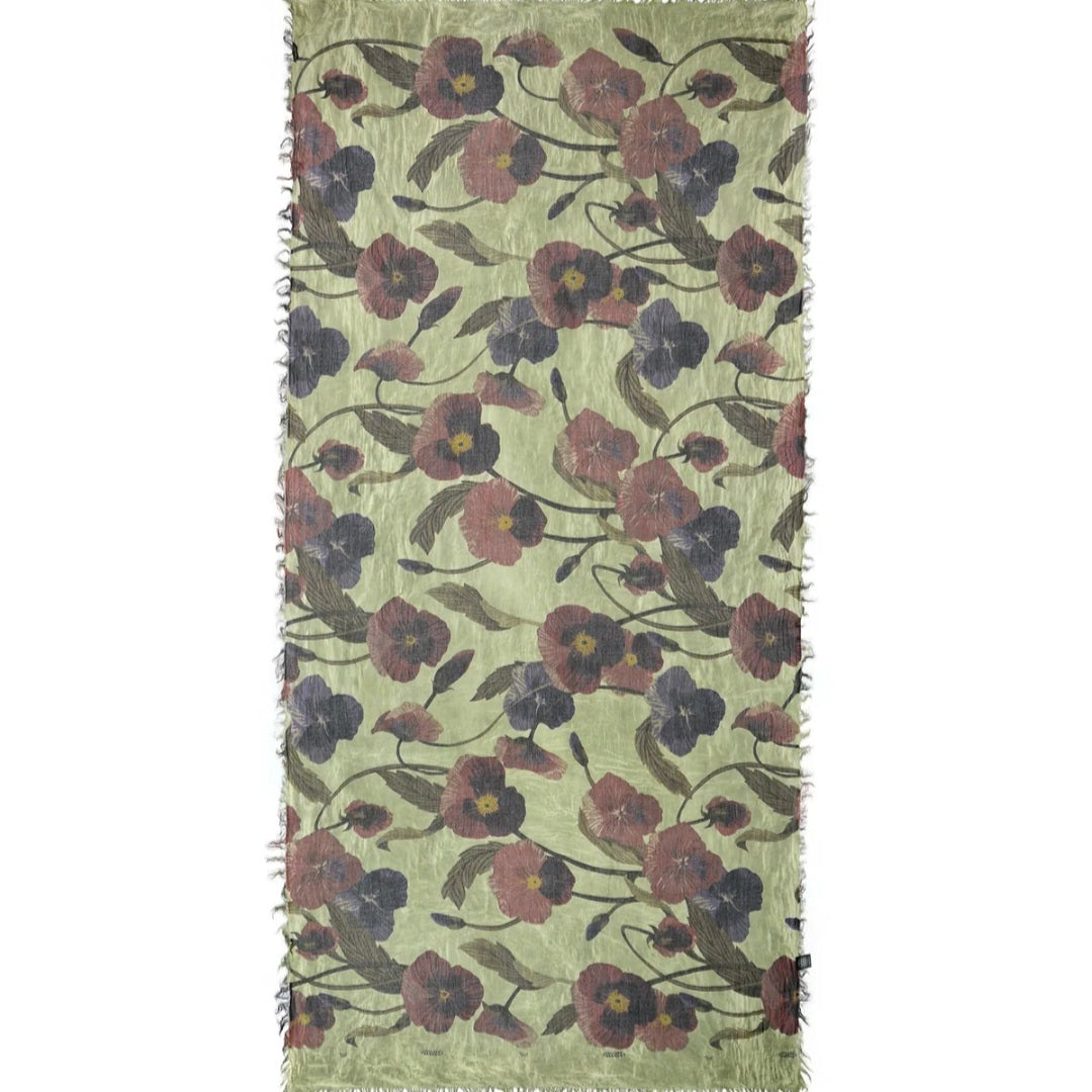 Foulard in Bambù LATOUR verde oliva