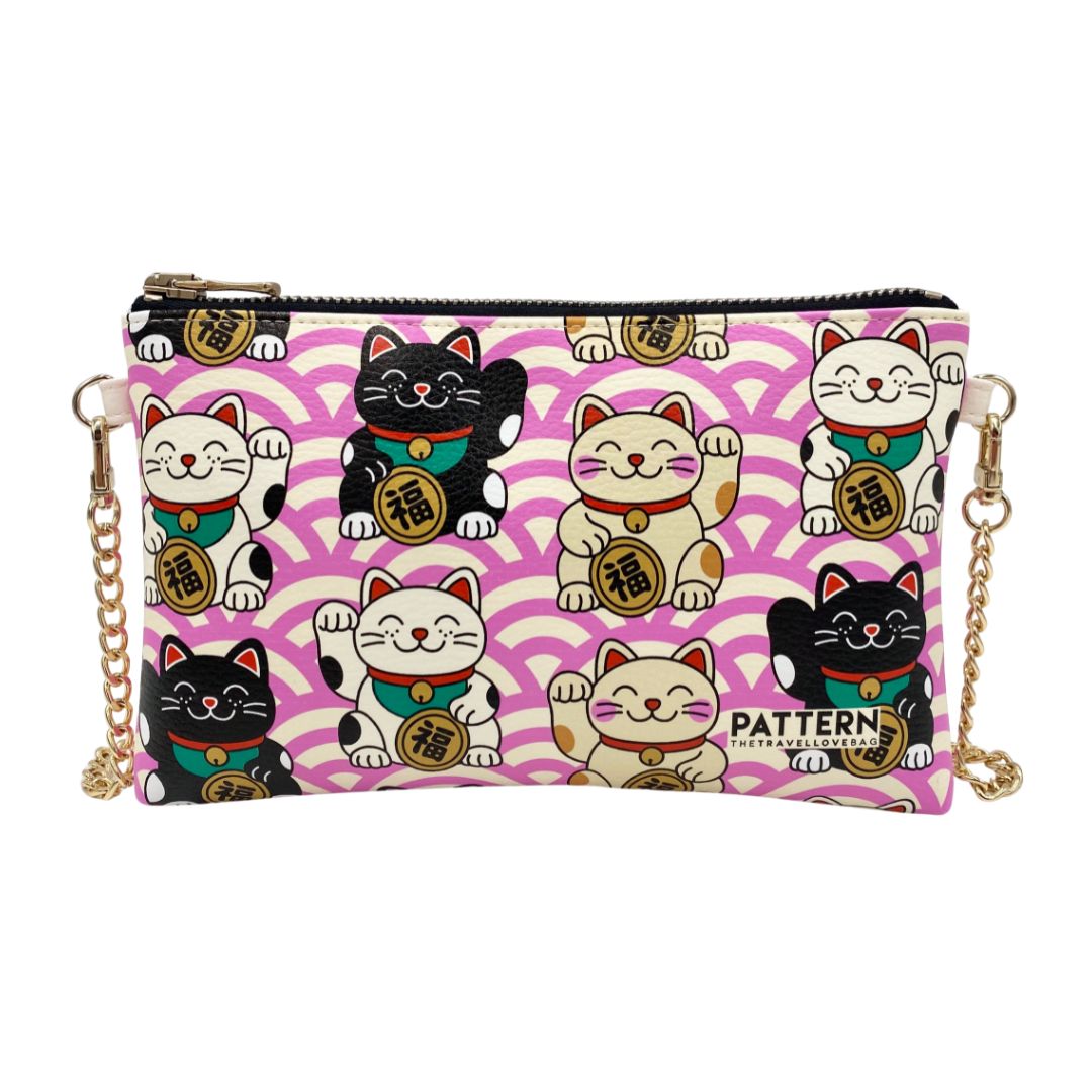 Bag con Tracolla Dorata GATTI MANEKI NEKO