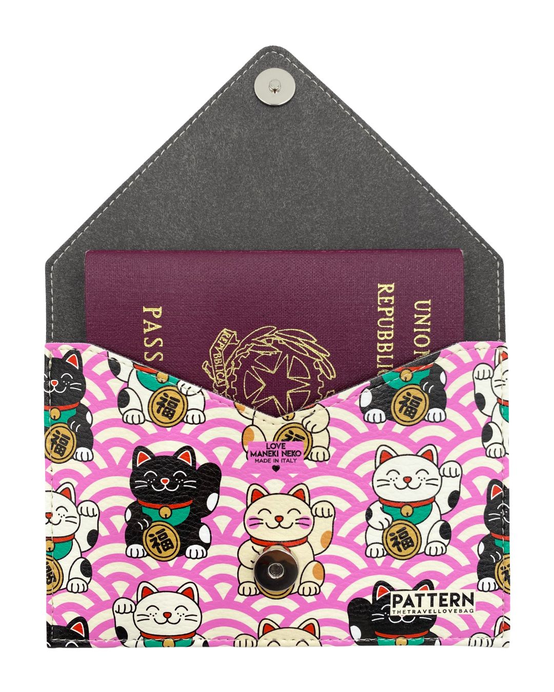 Porta Passaporto GATTO MANEKI NEKO