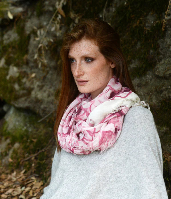 Foulard in Bambù RUBENS rosa