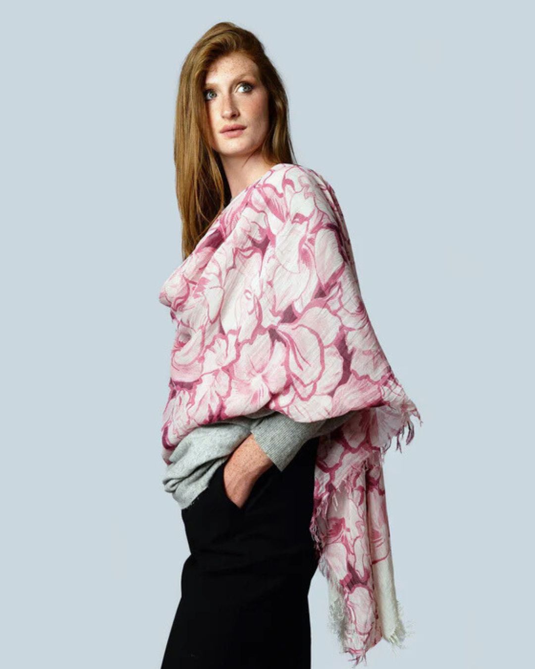 Foulard in Bambù RUBENS grigio