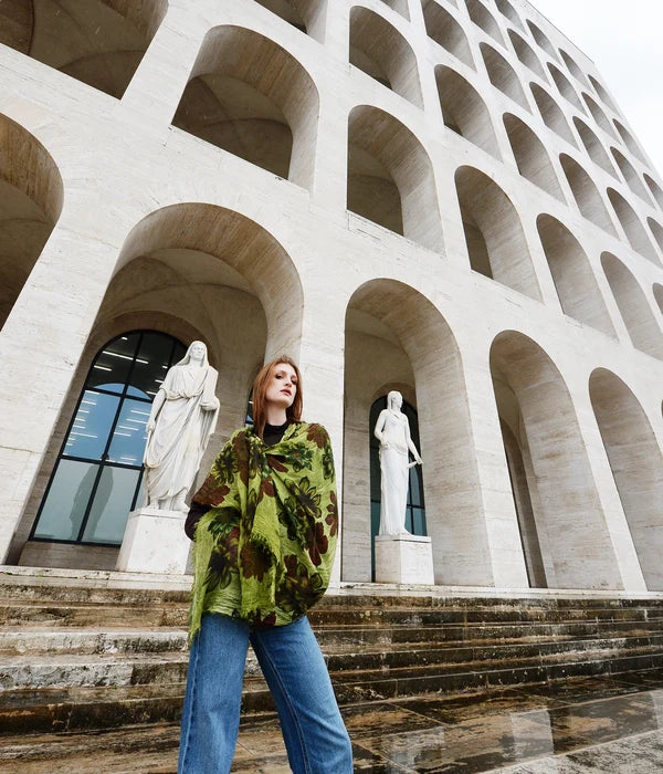 Foulard in Bambù SEURAT verde