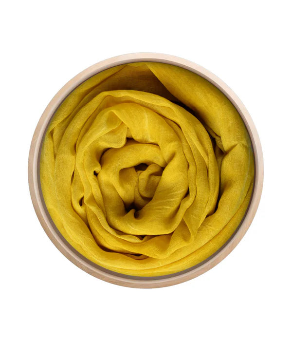 Foulard in Bambù Tinta Unita ocra