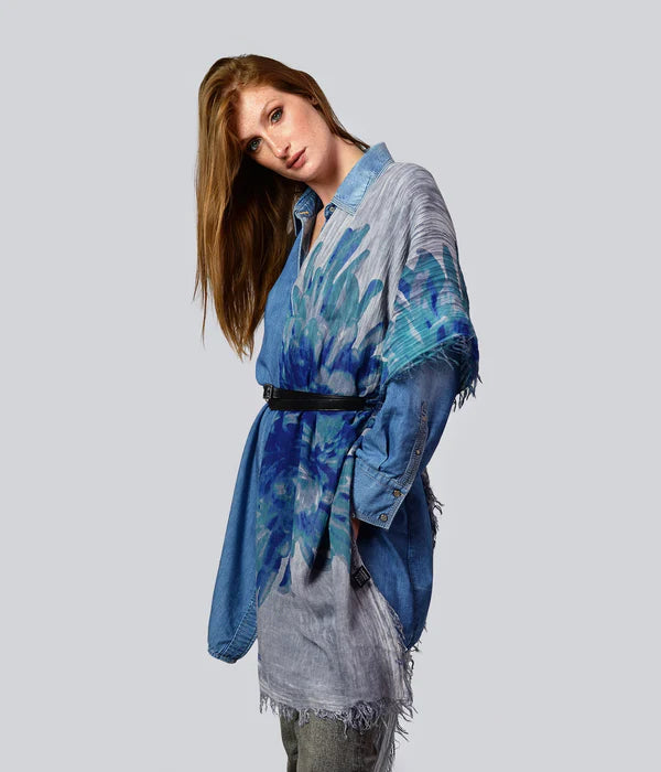 Foulard in Bambù VAN GOGH Grigio fumo