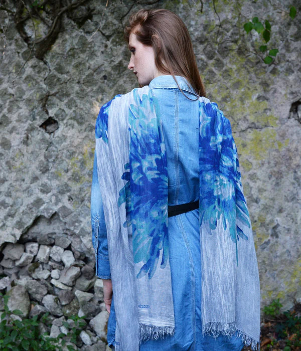 Foulard in Bambù VAN GOGH Grigio fumo