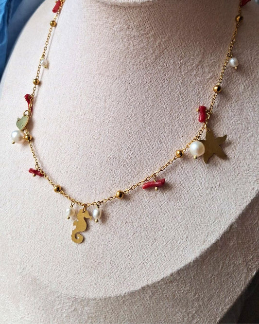 Collana Marea Stella Marina, Cavalluccio Marino, Balena