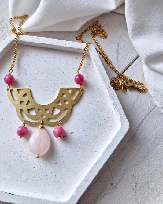 Runa Mistero Collana Rosa
