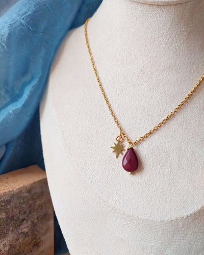 Collana STELLA bordeaux
