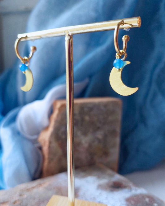 Orecchini LUNA blu
