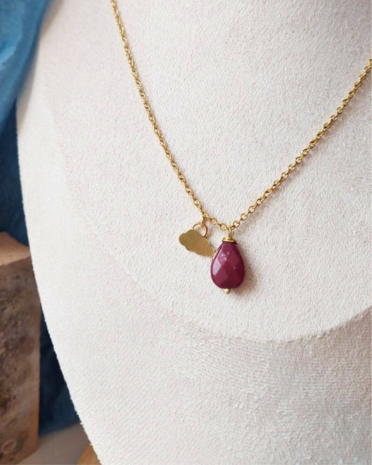 Collana NUVOLA bordeaux