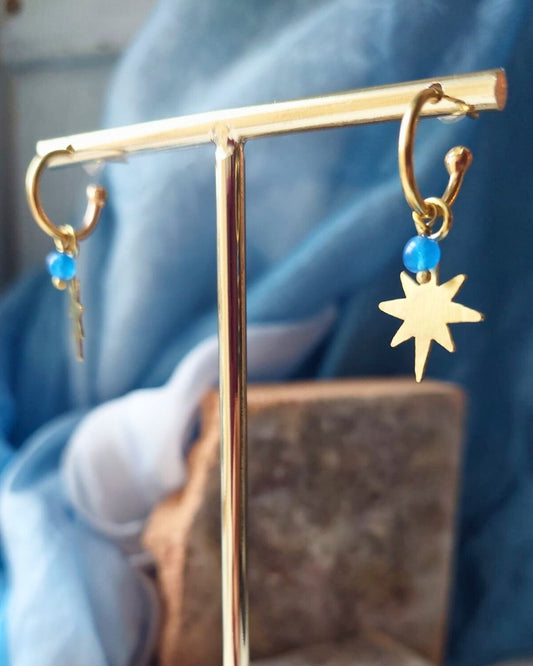 Orecchini STELLA blu