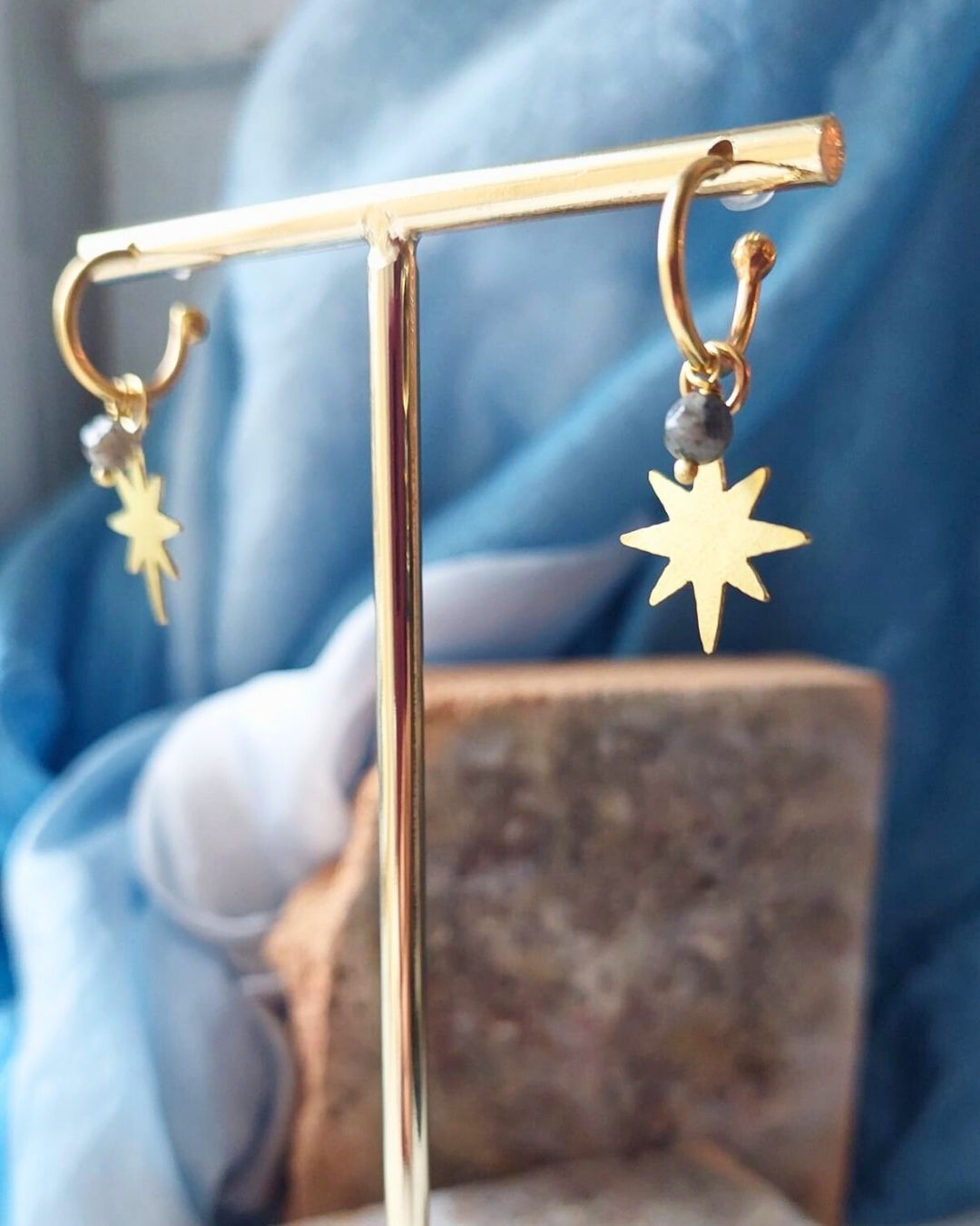 Orecchini STELLA grigio