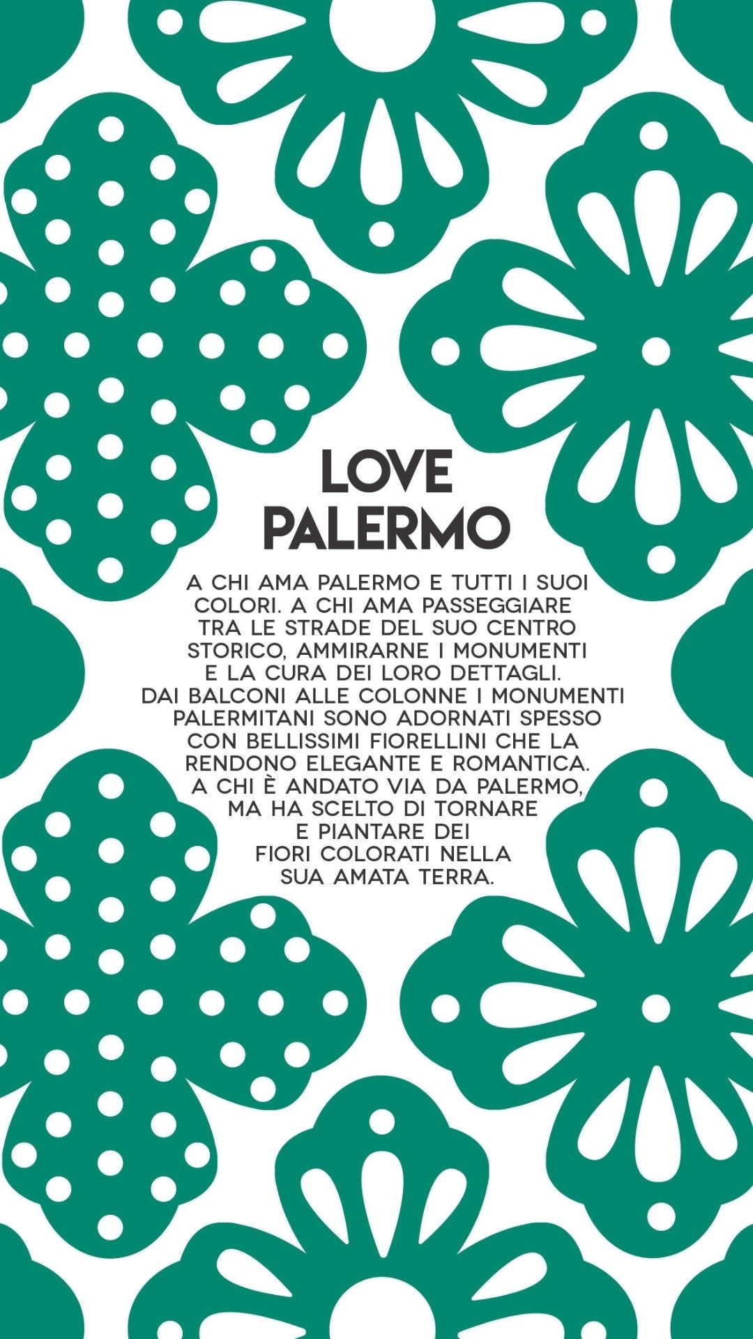 Orecchini al lobo LOVE PALERMO verde