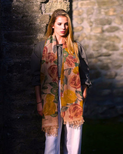 Foulard in Bambù GUTTUSO Rosa albicocca