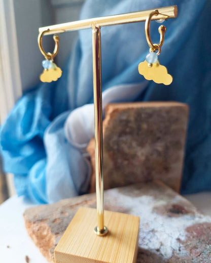 Orecchini NUVOLA celeste