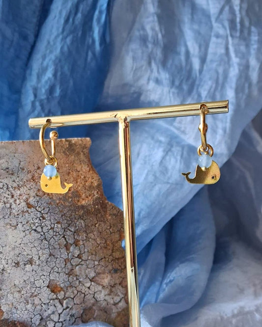 Balene Cerchietto Celeste