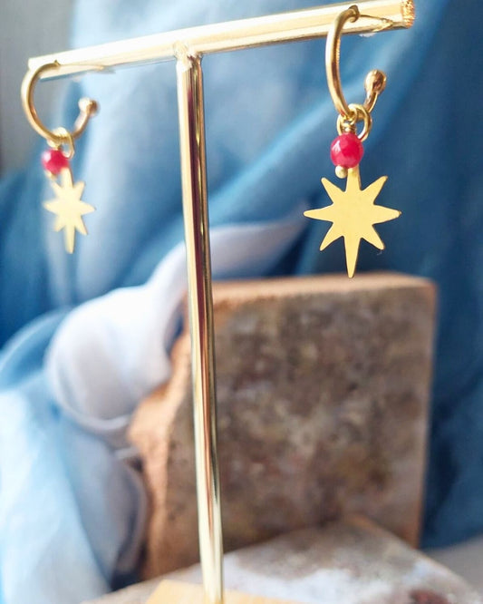 Orecchini STELLA rosso