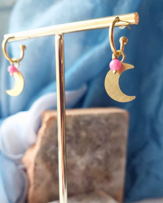 Orecchini LUNA rosa