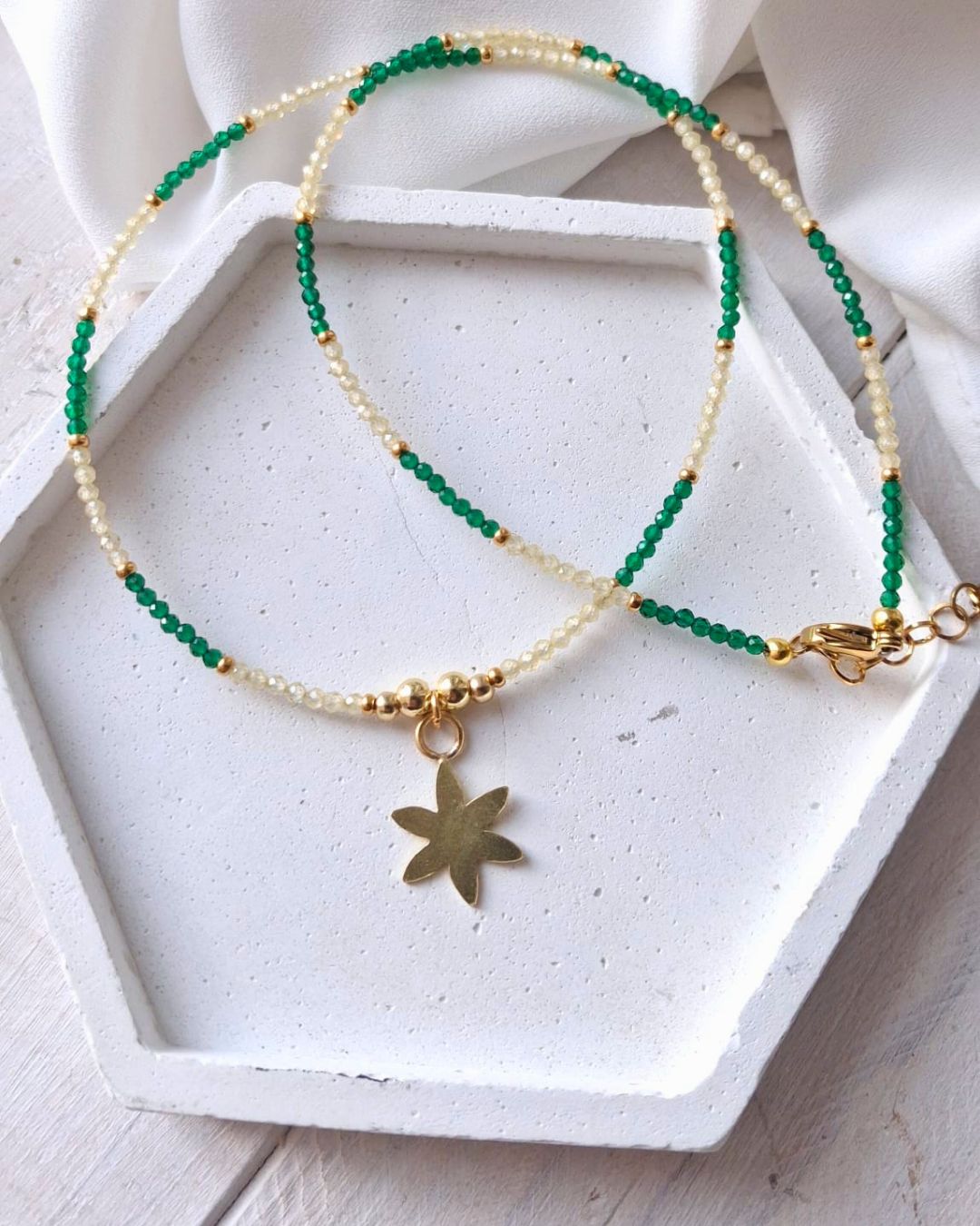 Liv Vita Collana Verde e Giallo