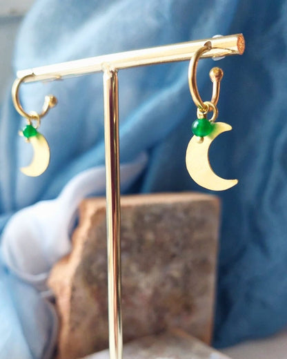 Orecchini LUNA verde