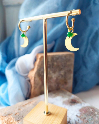 Orecchini LUNA verde