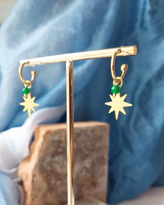 Orecchini STELLA verde