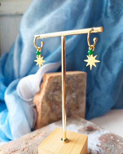 Orecchini STELLA verde