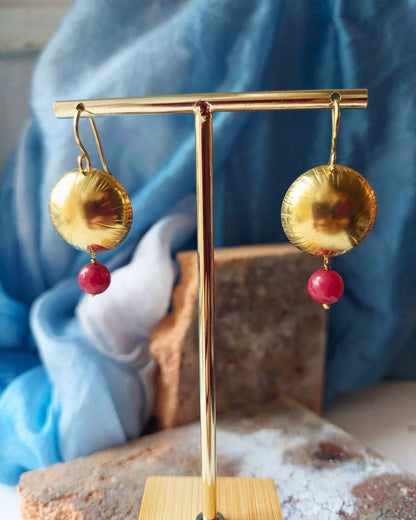 Orecchini SOLE bordeaux